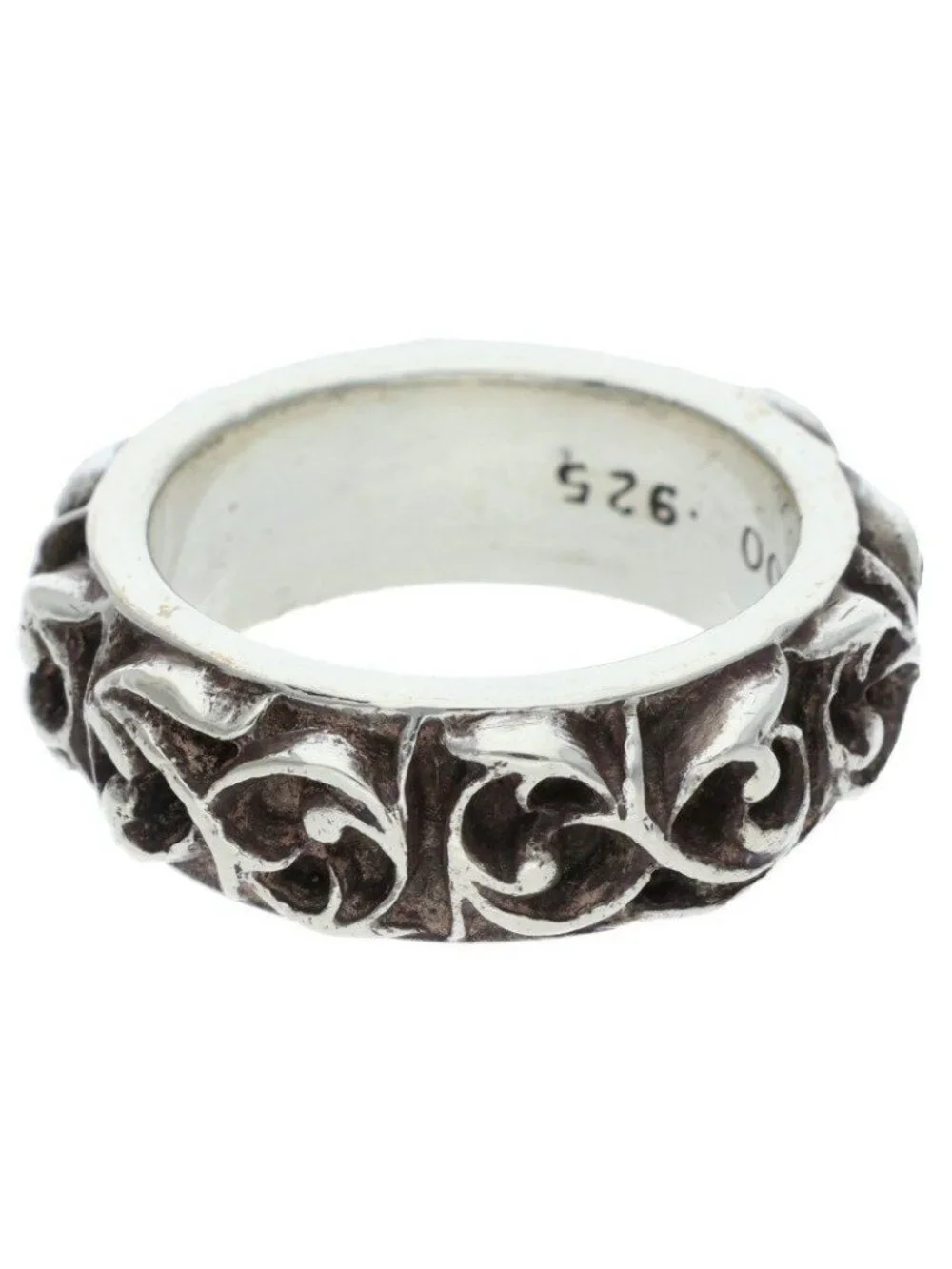 Chrome Hearts Etrnity Vine Band Eternity Silver Ring